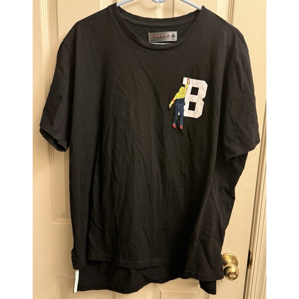 Black Pyramid T Shirt Mens Size 3XL Black Embroidered Short Sleeve